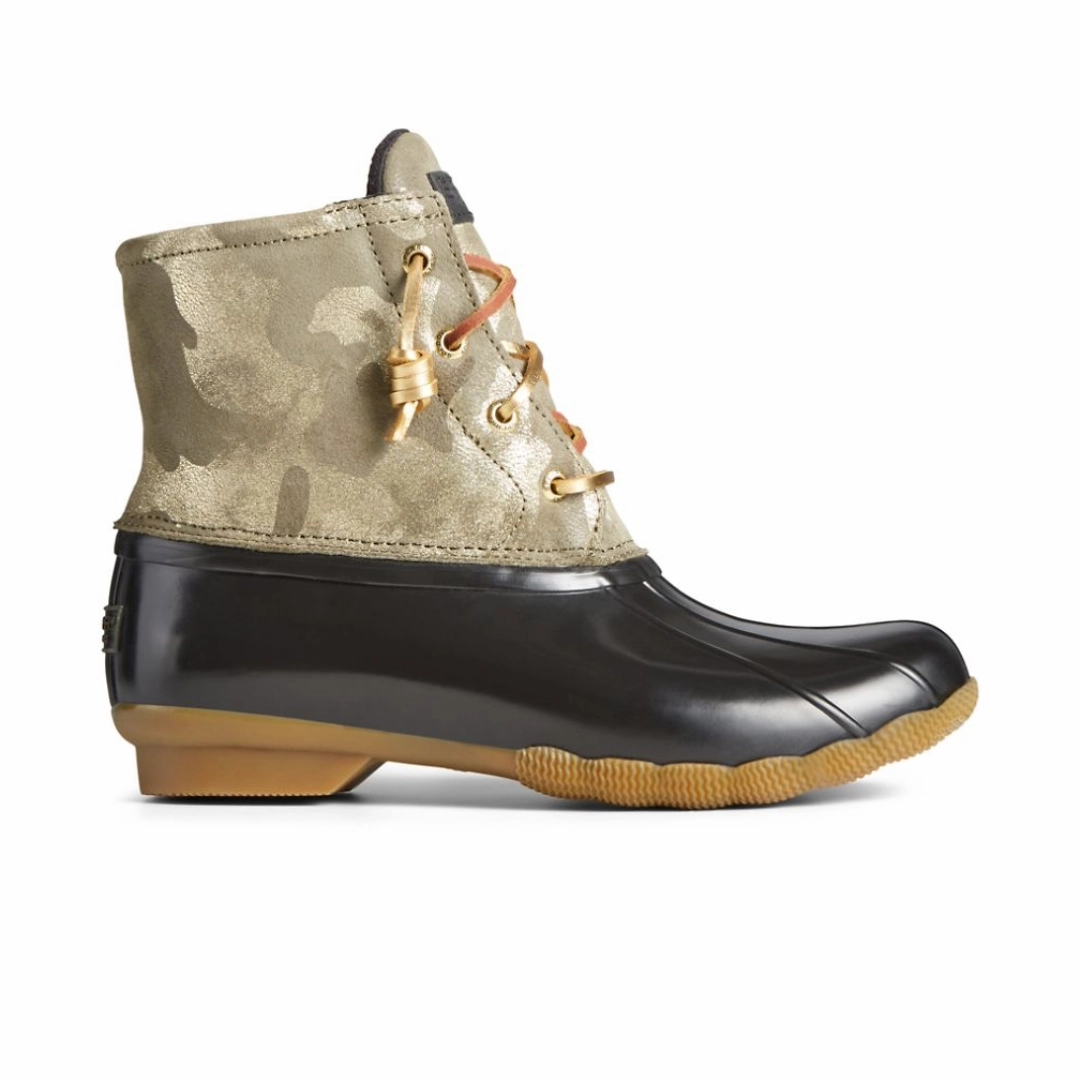 Sperry Women's Saltwater Metallic Camo - Olive Accessory Fashion Trendy Outerwear