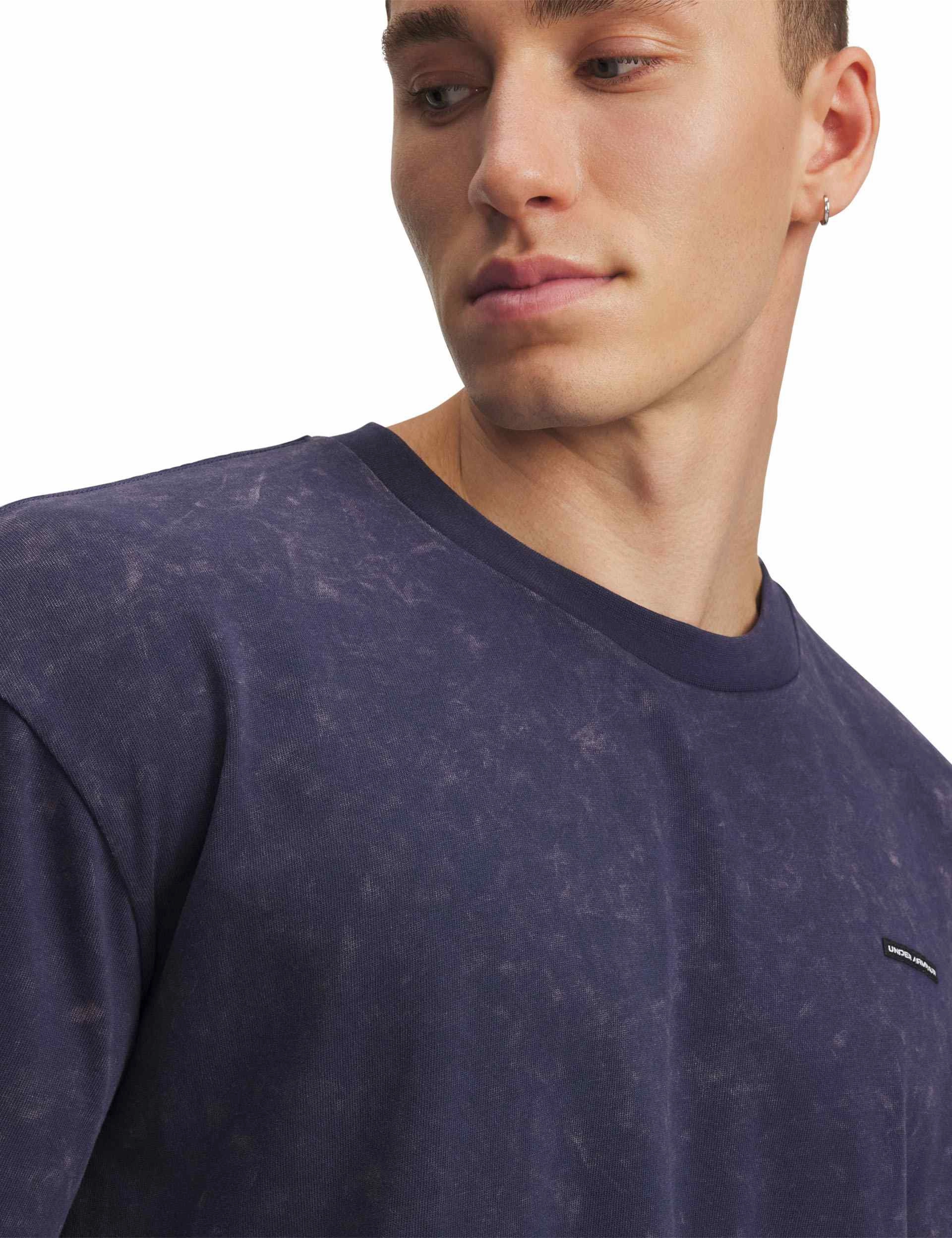 Heavyweight Oversized Logo Wash Short Sleeve - Wash Navy/White Versatile Dress Icon Fit