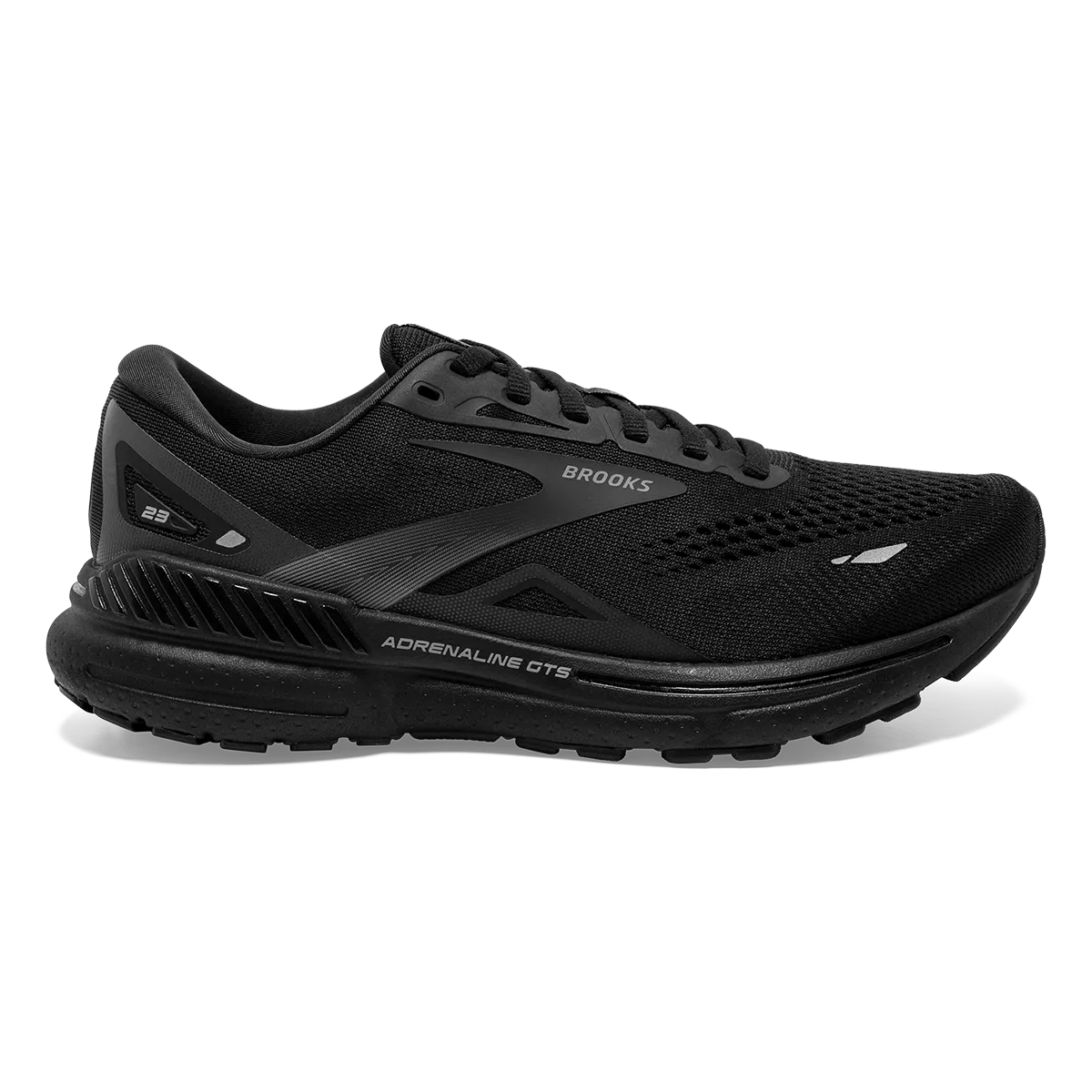 Brooks Adrenaline GTS 23 - Black - Black - Ebony trail shoes running for a healthy lifestyle