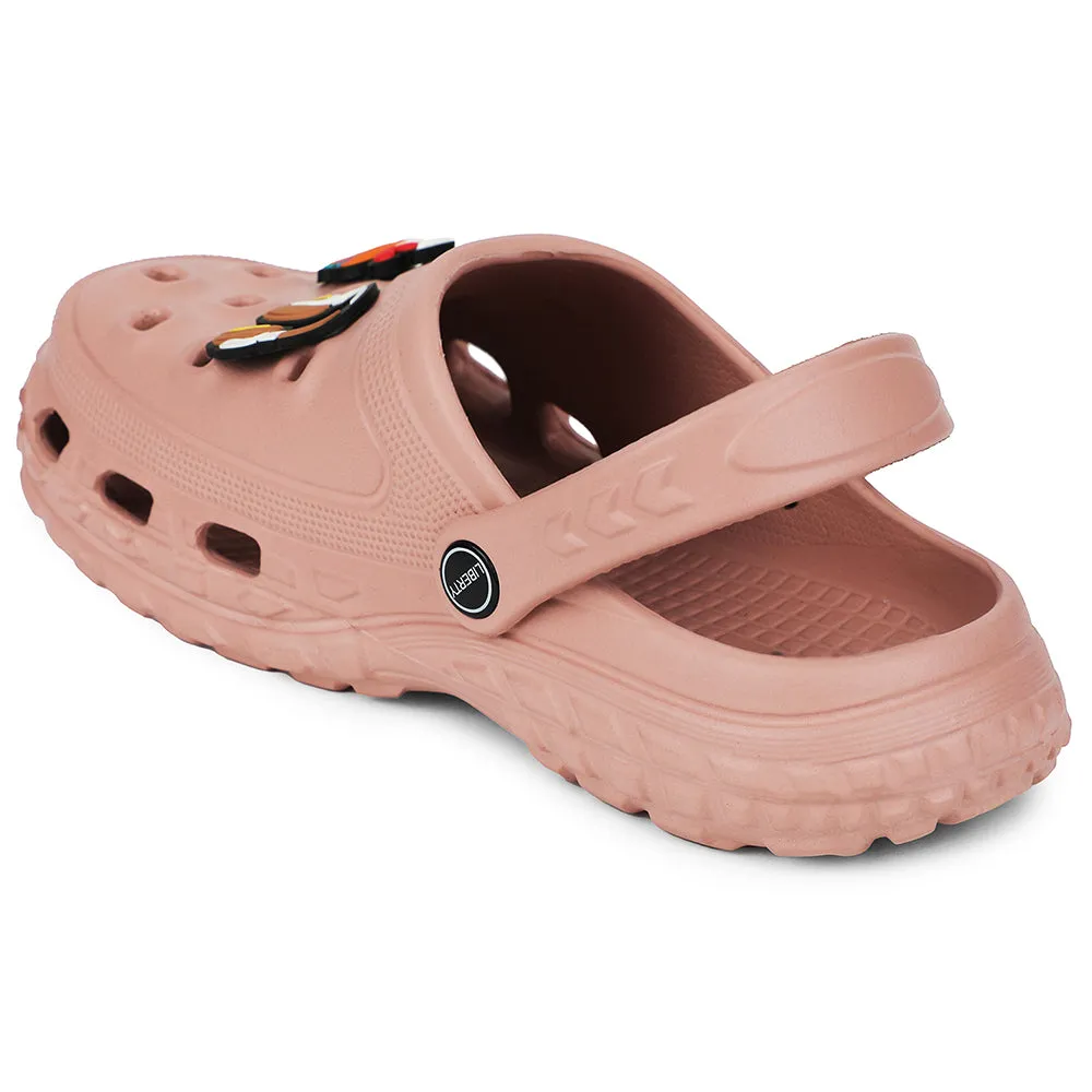 A-HA Peach Casual Slingback Clogs For Kids PRL-4 By Liberty Torsion Stability Bar