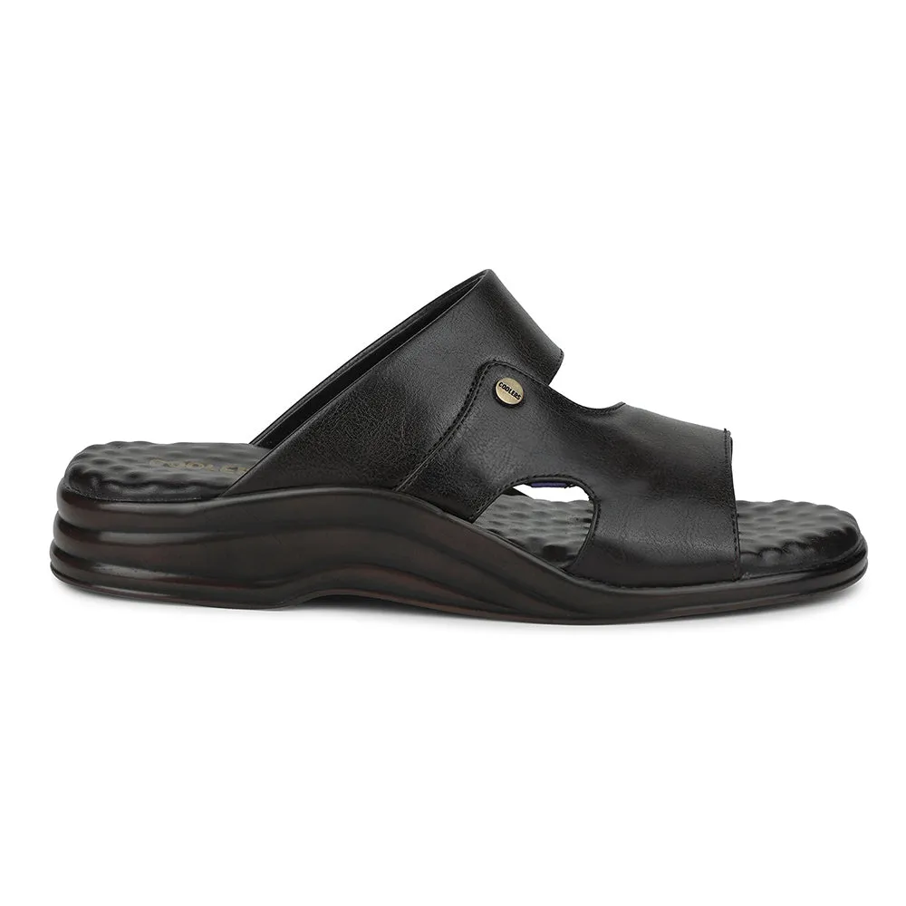 Coolers Brown Casual Slipper For Men 7123-141 By Liberty Ultra lightweight moisture - wicking socks