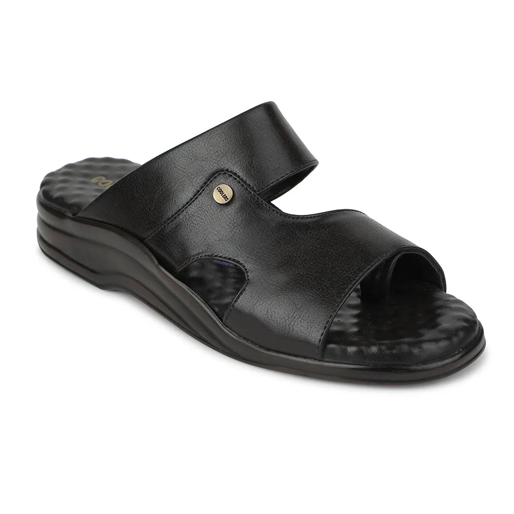 Coolers Brown Casual Slipper For Men 7123-141 By Liberty Lateral Stability Wings summer shoes