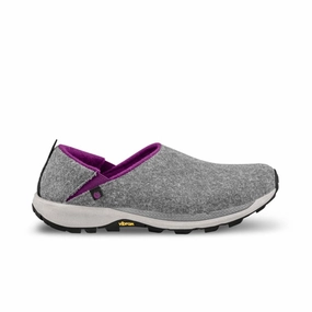Impact-absorbing fit pumps Topo Athletic Women's Rekovr 2 - Grey/Purple
