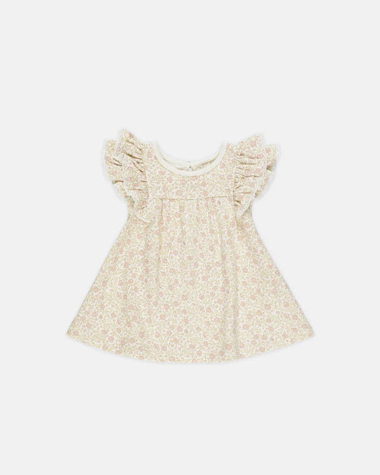 Quincy Mae Flutter Dress - Primrose fade - resistant