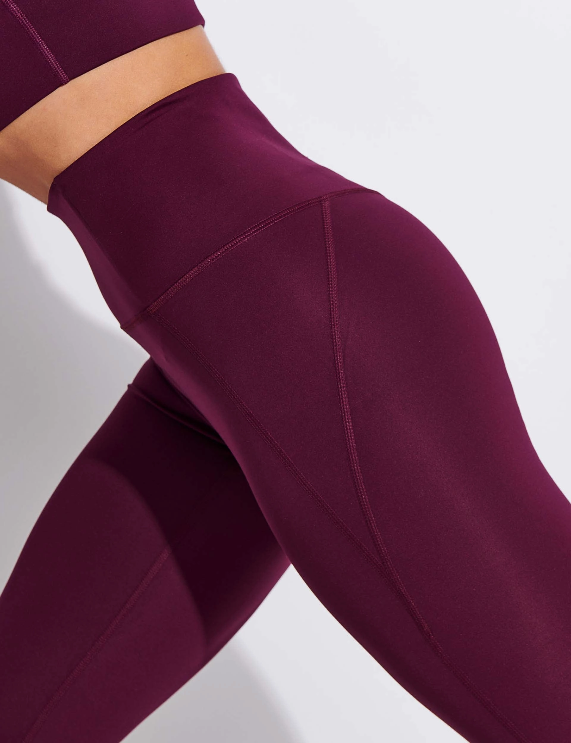 Compressive High Waisted Legging - Plum High Waisted Support Easy Motion