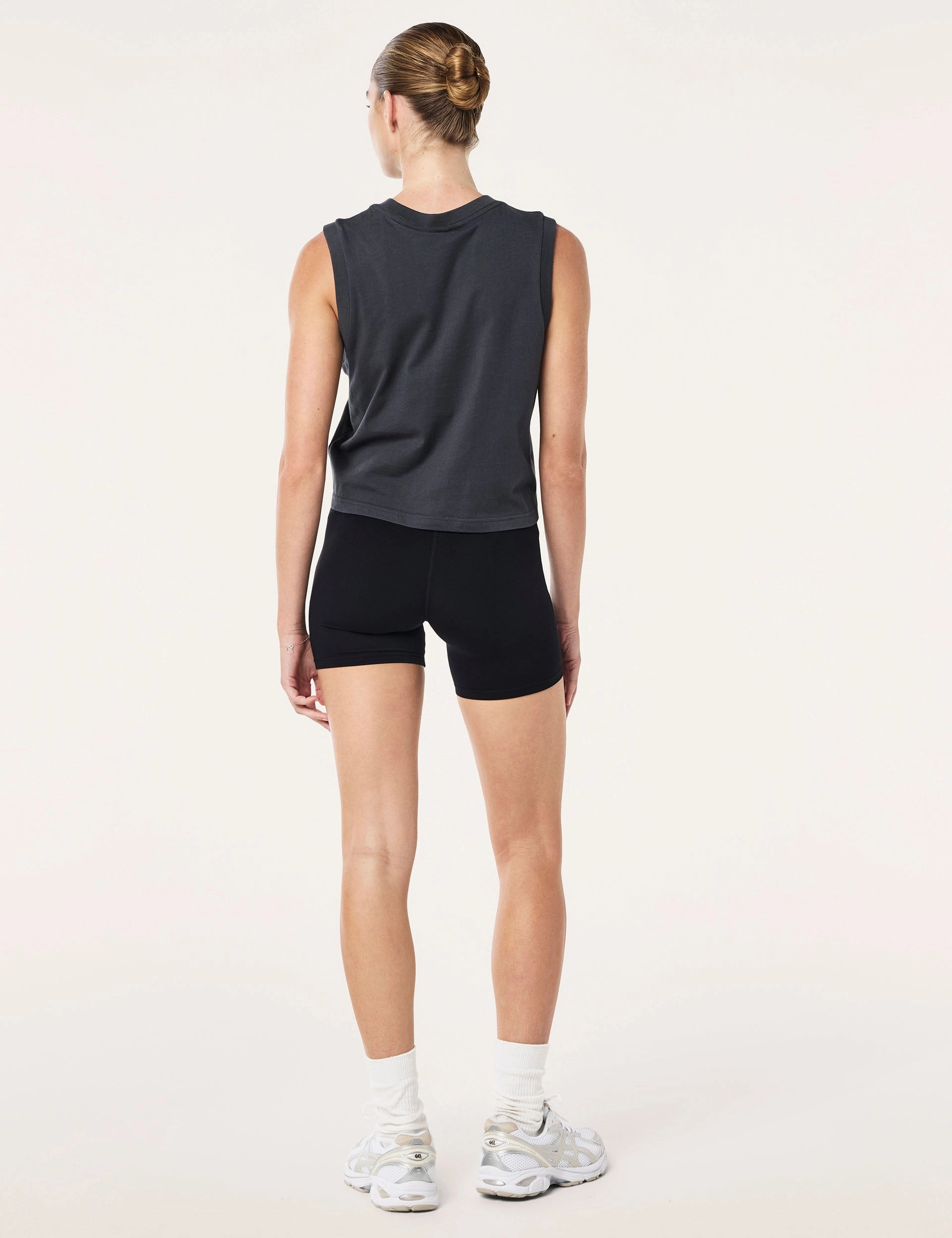 Sweat Absorbing Lining Comfy Layer Rooftop Tank - Asphalt