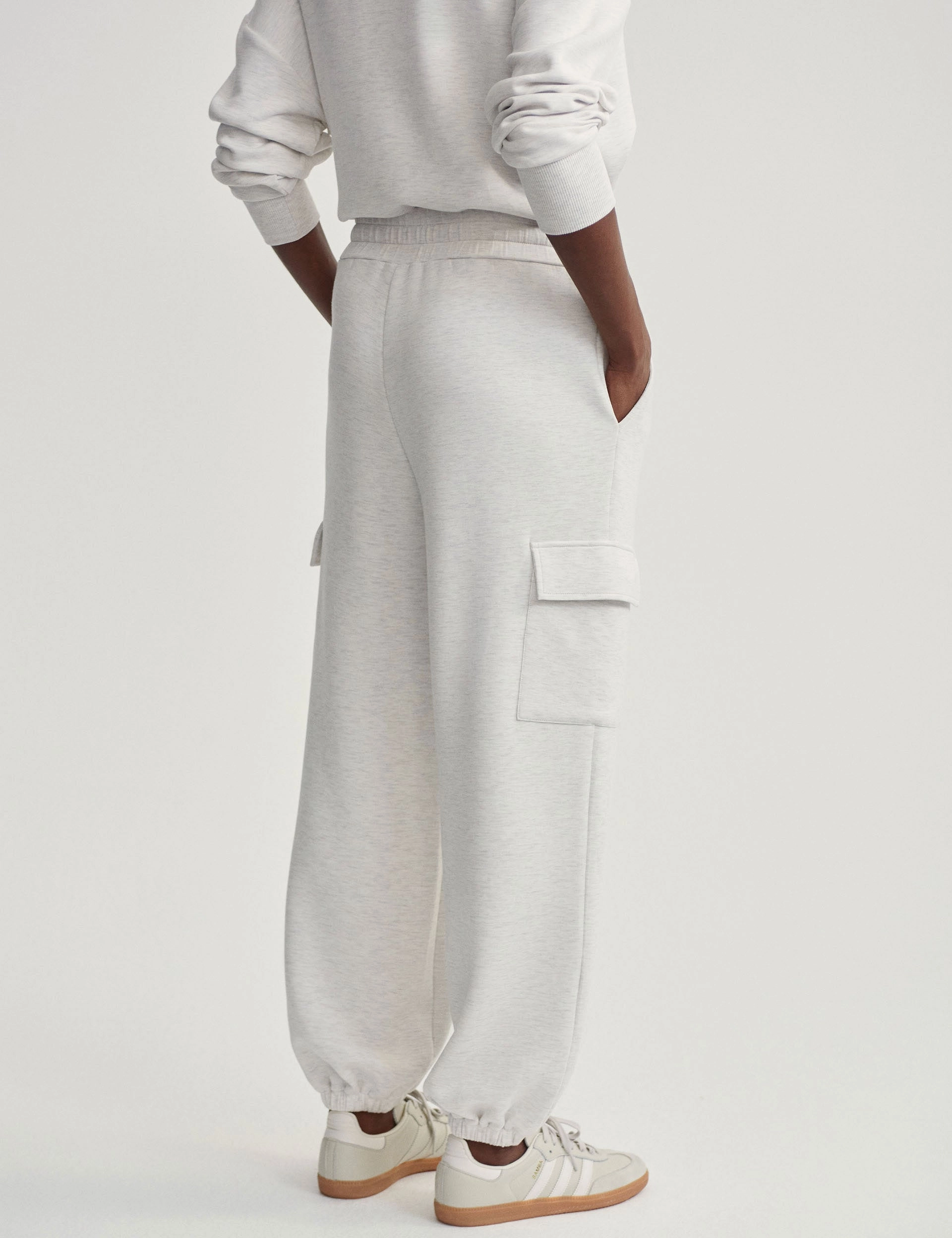 The Cargo Pant 27.5 - Ivory Marl Practical Wear