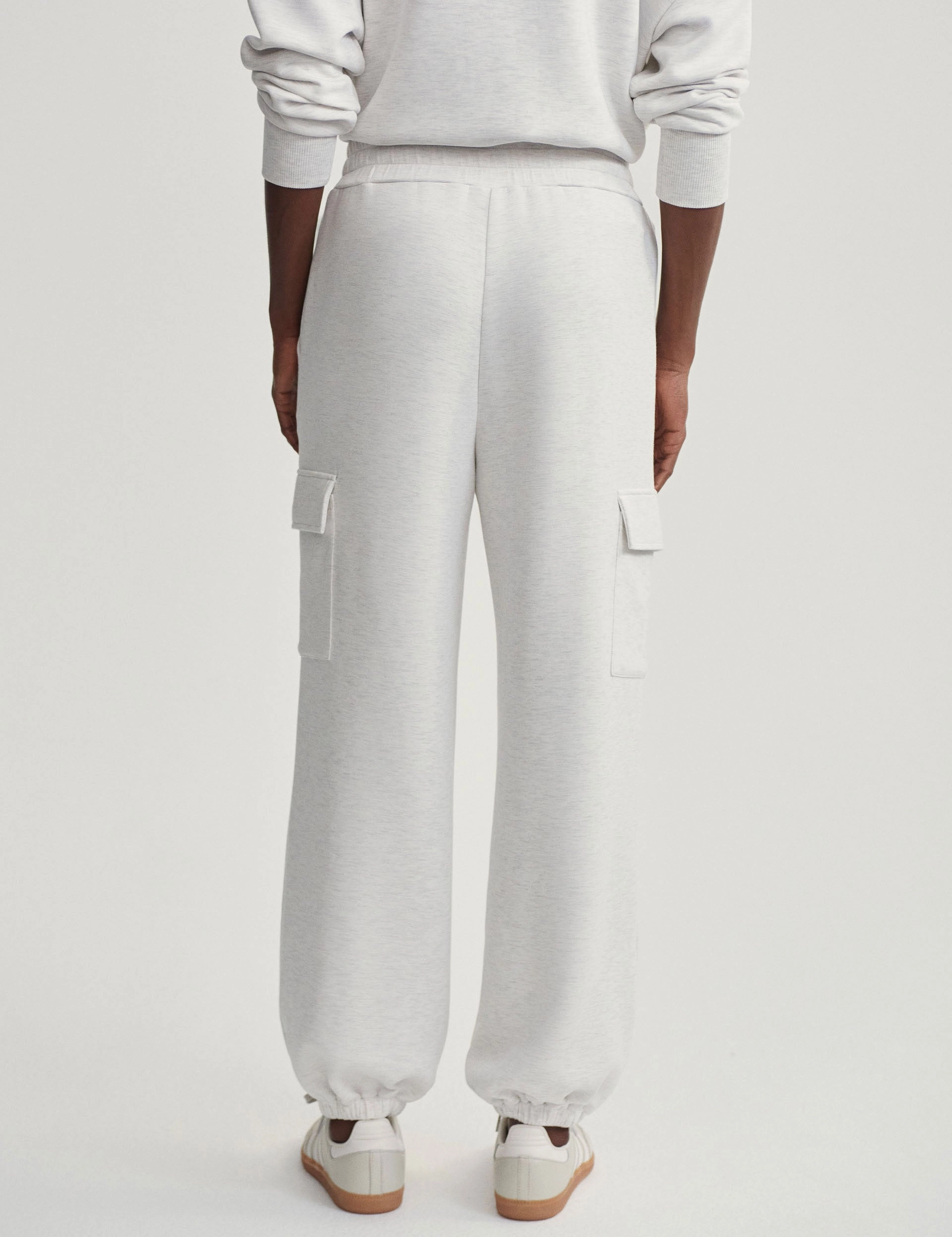 The Cargo Pant 27.5 - Ivory Marl Performance Leggings Capri