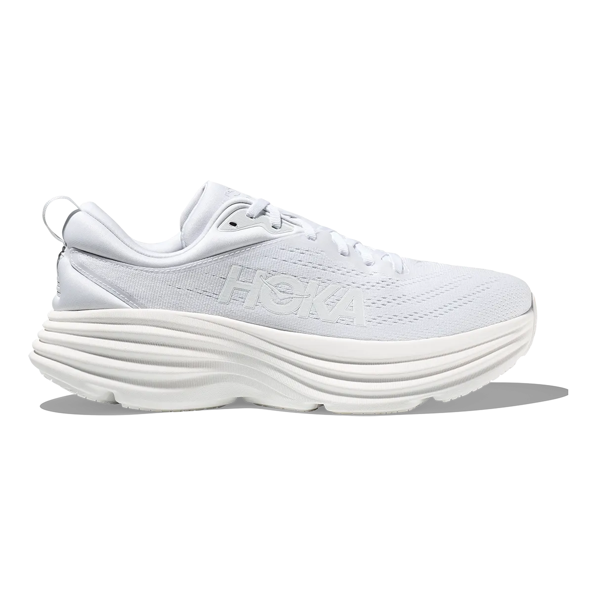 Flexibility - improving Hoka Bondi 8 - White - White