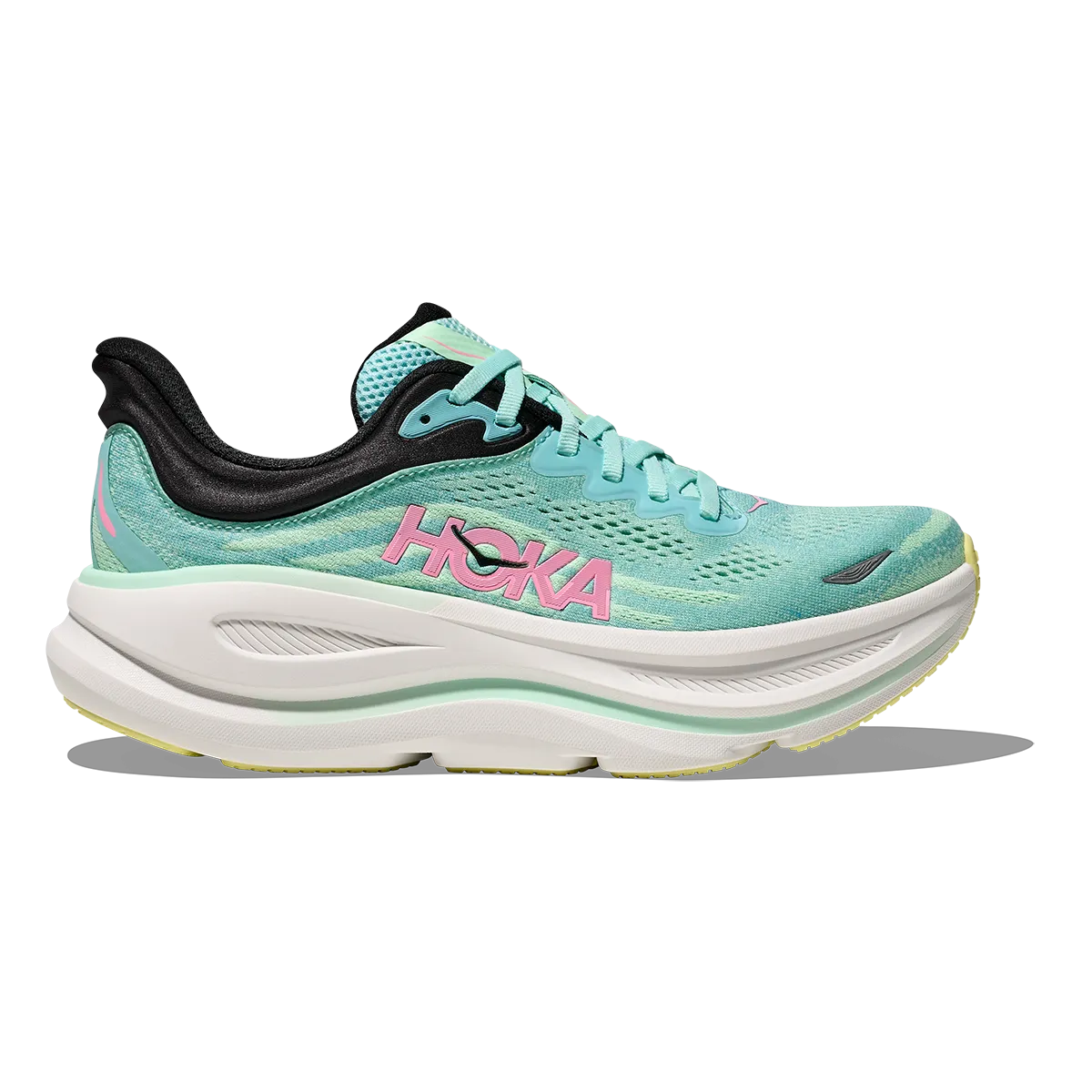 Summer running gear Hoka Bondi 9 Blue Spark - Mint Fluorite