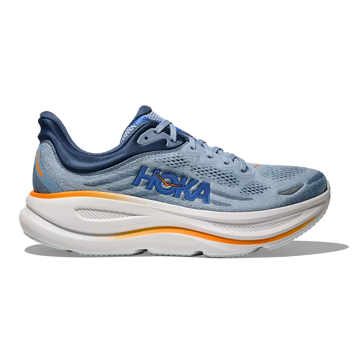 evening running shoe period Dynamic Fit Construction Hoka Bondi 9 Drizzle - Downpour