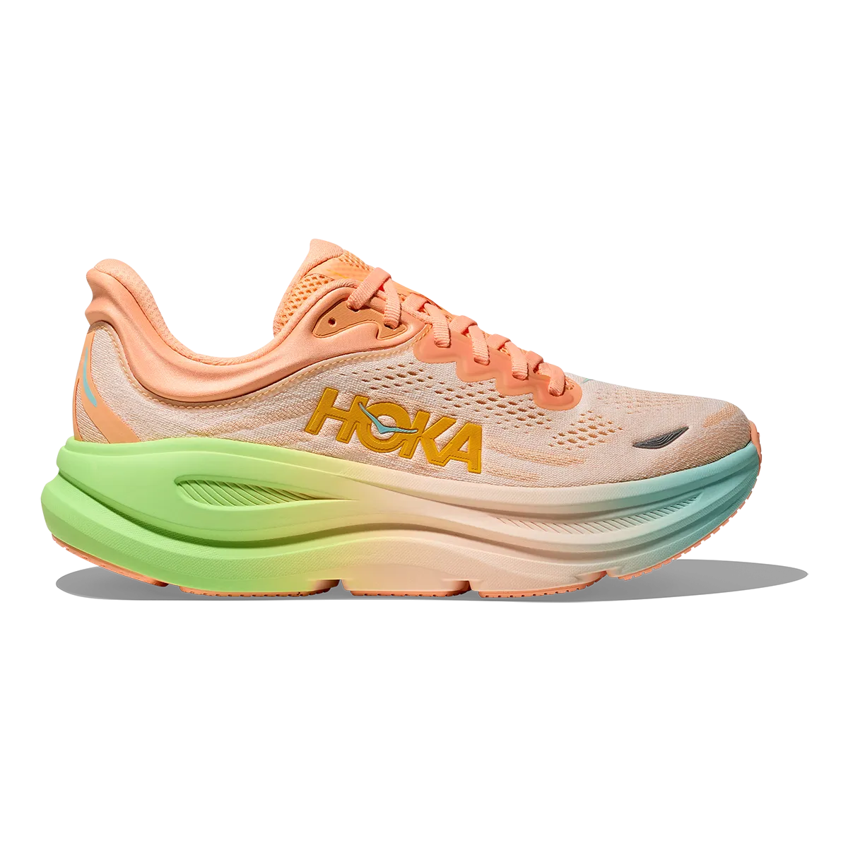 short - distance running choice Hoka Bondi 9 Frost - Pale Tangerine