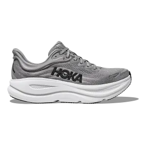 Hoka Bondi 9 Galactic Grey - Stellar Grey fartlek runs support - enhanced shoes