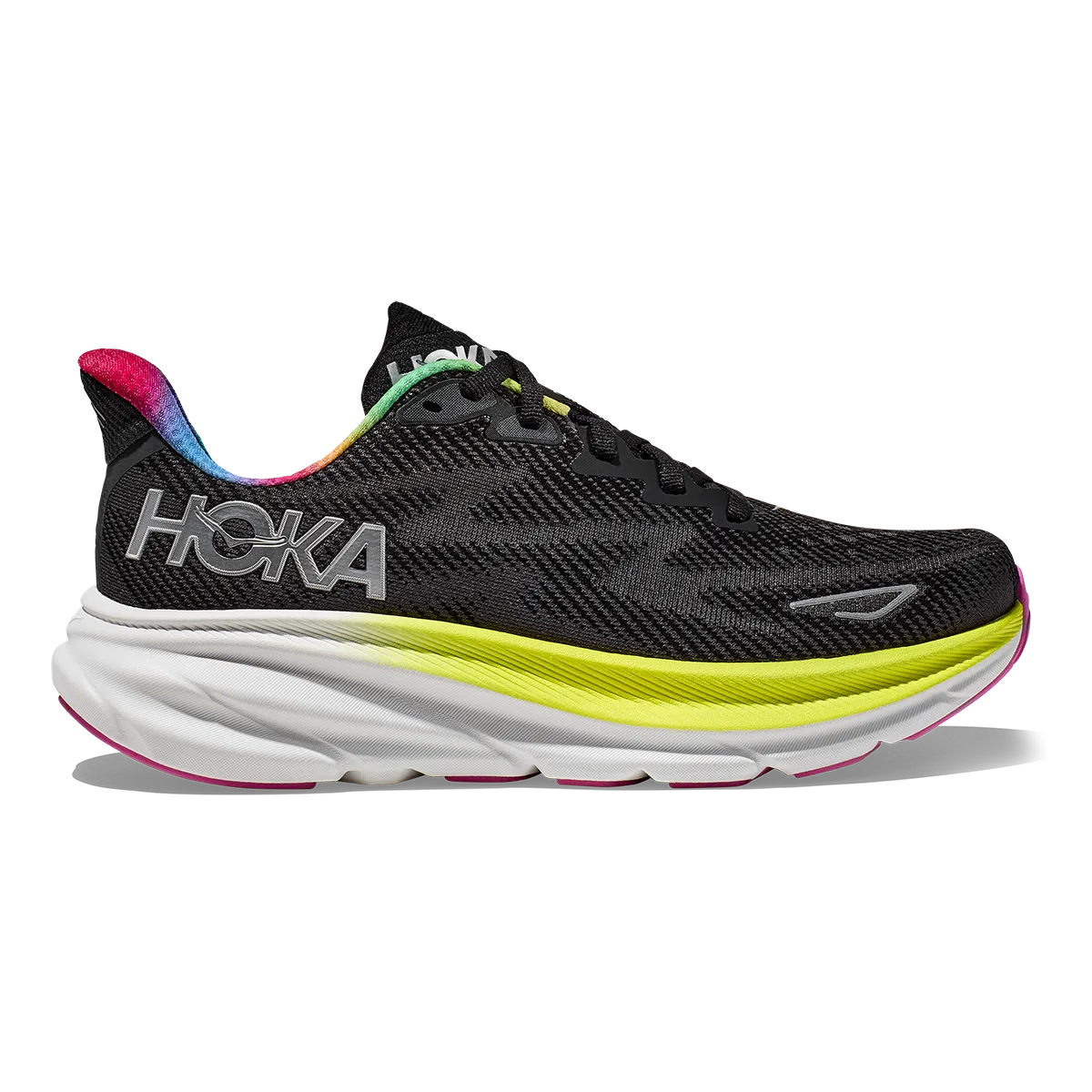 Hoka Clifton 9 - Black - All Aboard formal - use shoes