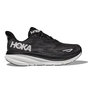 Hoka Clifton 9 - Black - White Lightweight Chassis