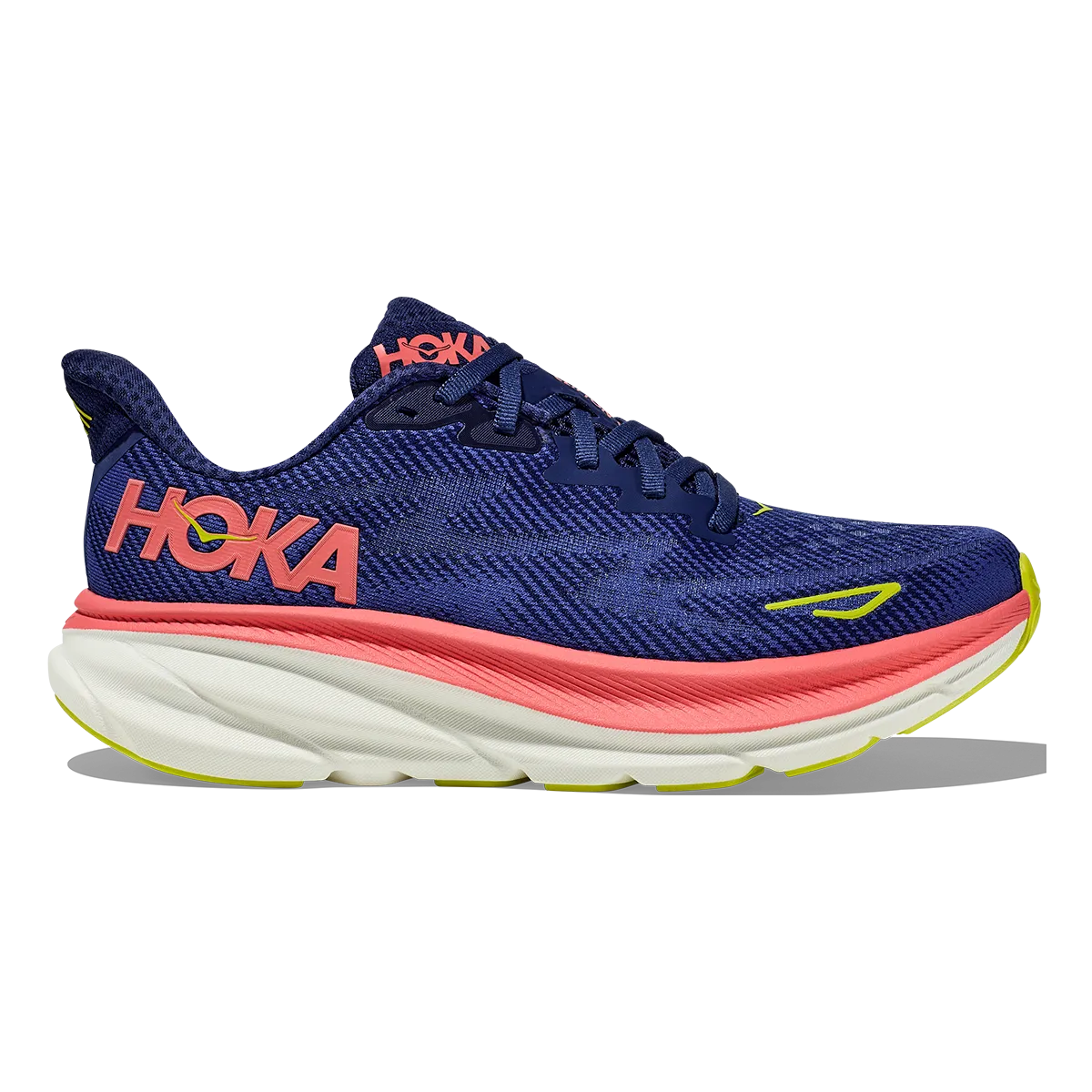 hiking - like running shoes afternoon Hoka Clifton 9 - Evening Sky - Coral