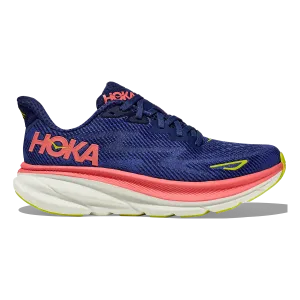 Hoka Clifton 9 - Evening Sky - Coral stretch - fit shoes
