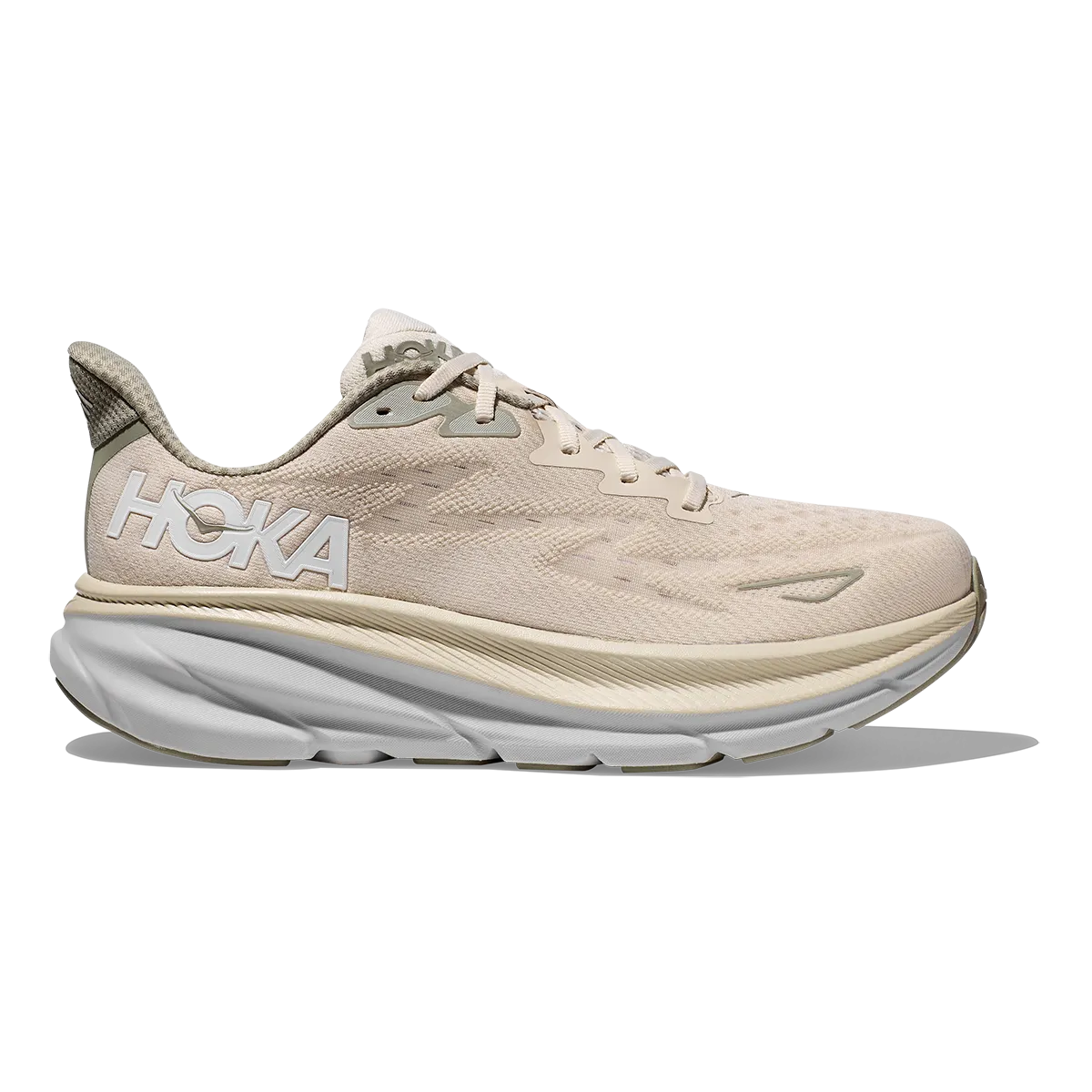 Balanced Cushion Distribution Cost - efficient Hoka Clifton 9 - Oat Milk - Barley