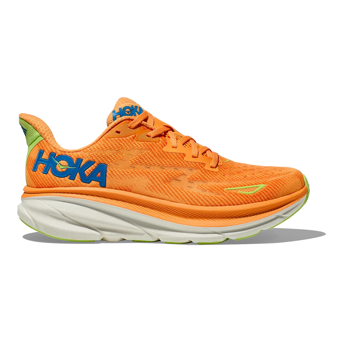 Biodegradable Hoka Clifton 9 - Solar Flare - Lettuce