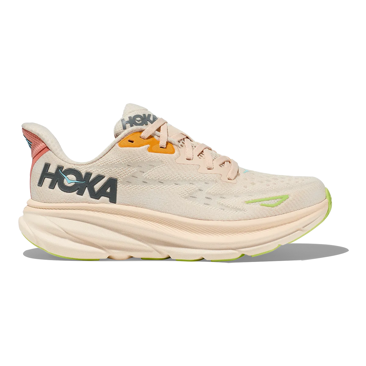 running in the dryness shoes Hoka Clifton 9 - Vanilla - Astral