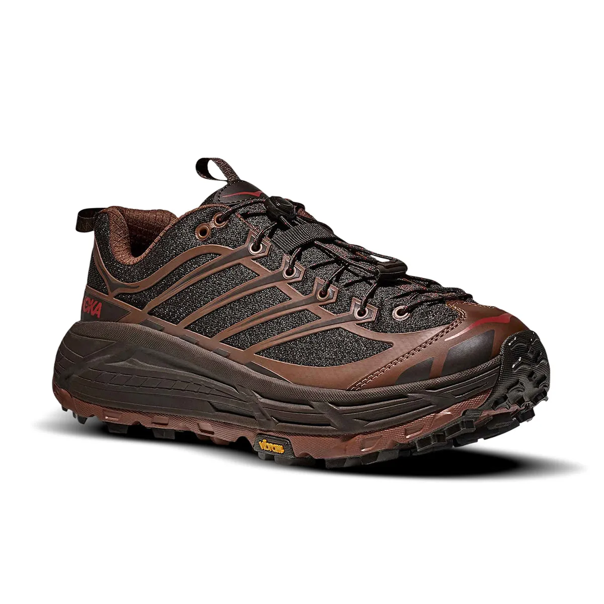 Hoka Mafate Three2 'Cast Iron / Mineral Brown' Toe Flex Breathable - lining