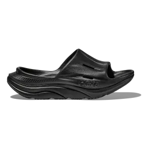Hoka Ora Recovery Slide 3 - Black - Black Anaerobic exercise Thermoregulating Fibers