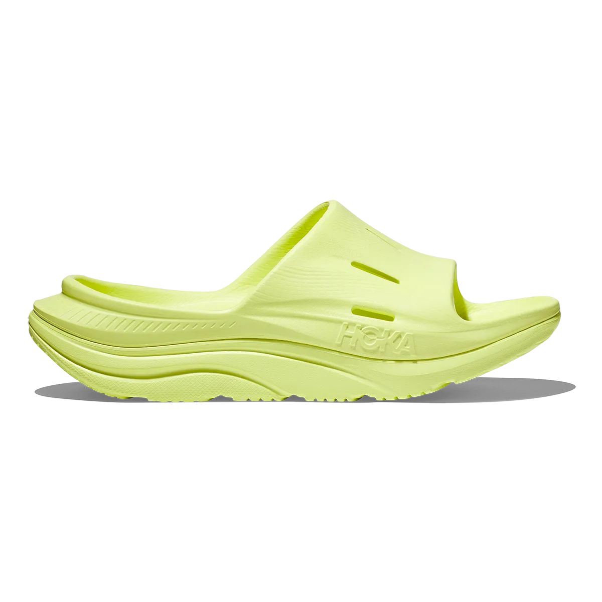 treadmill running footwear casual sports footwear Hoka Ora Recovery Slide 3 - Citrus Glow - Citrus Glow