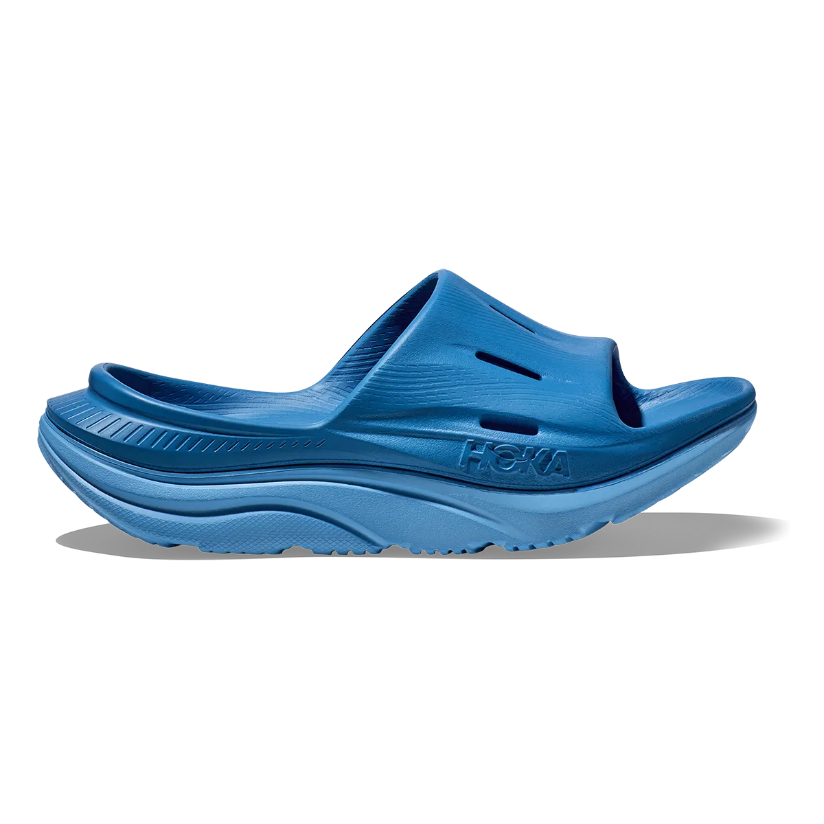 Synthetic Overlay Details HookAndLoopClosure Hoka Ora Recovery Slide 3 - Coastal Sky - All Aboard