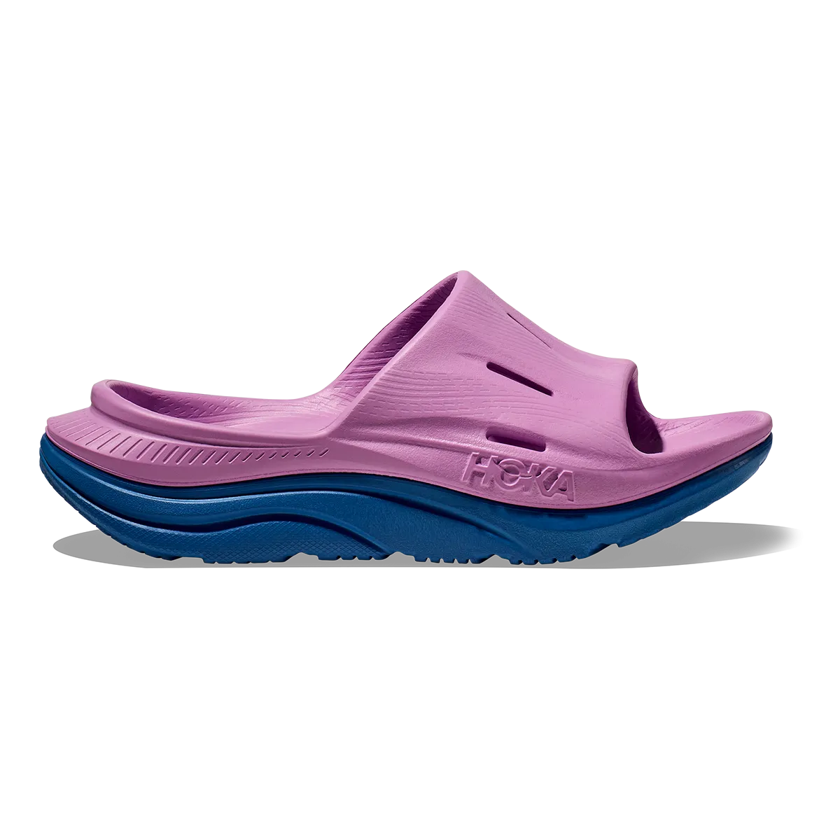 Good Grip Hoka Ora Recovery Slide 3 - Cyclamen - Coastal Sky