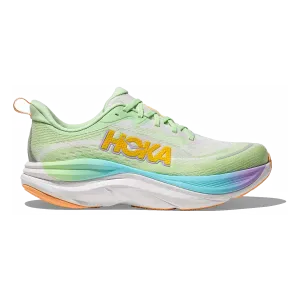 Abrasion Resistant Tread Breathable fabric Hoka Skyflow - Luna Moth - White