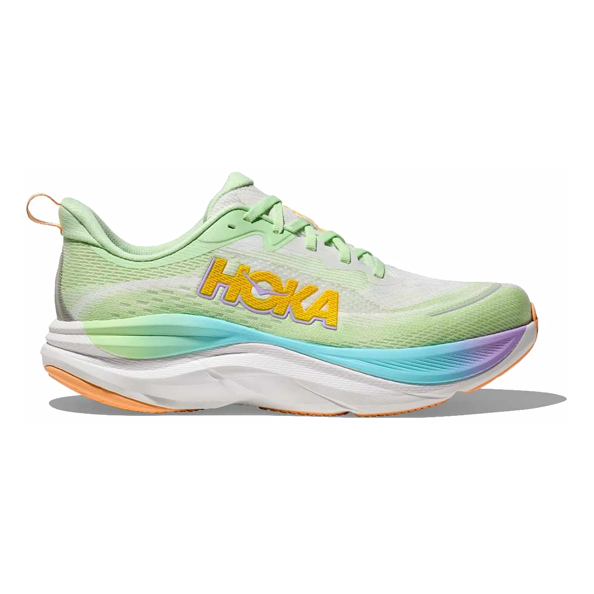 High Rebound EVA Hoka Skyflow - Luna Moth - White