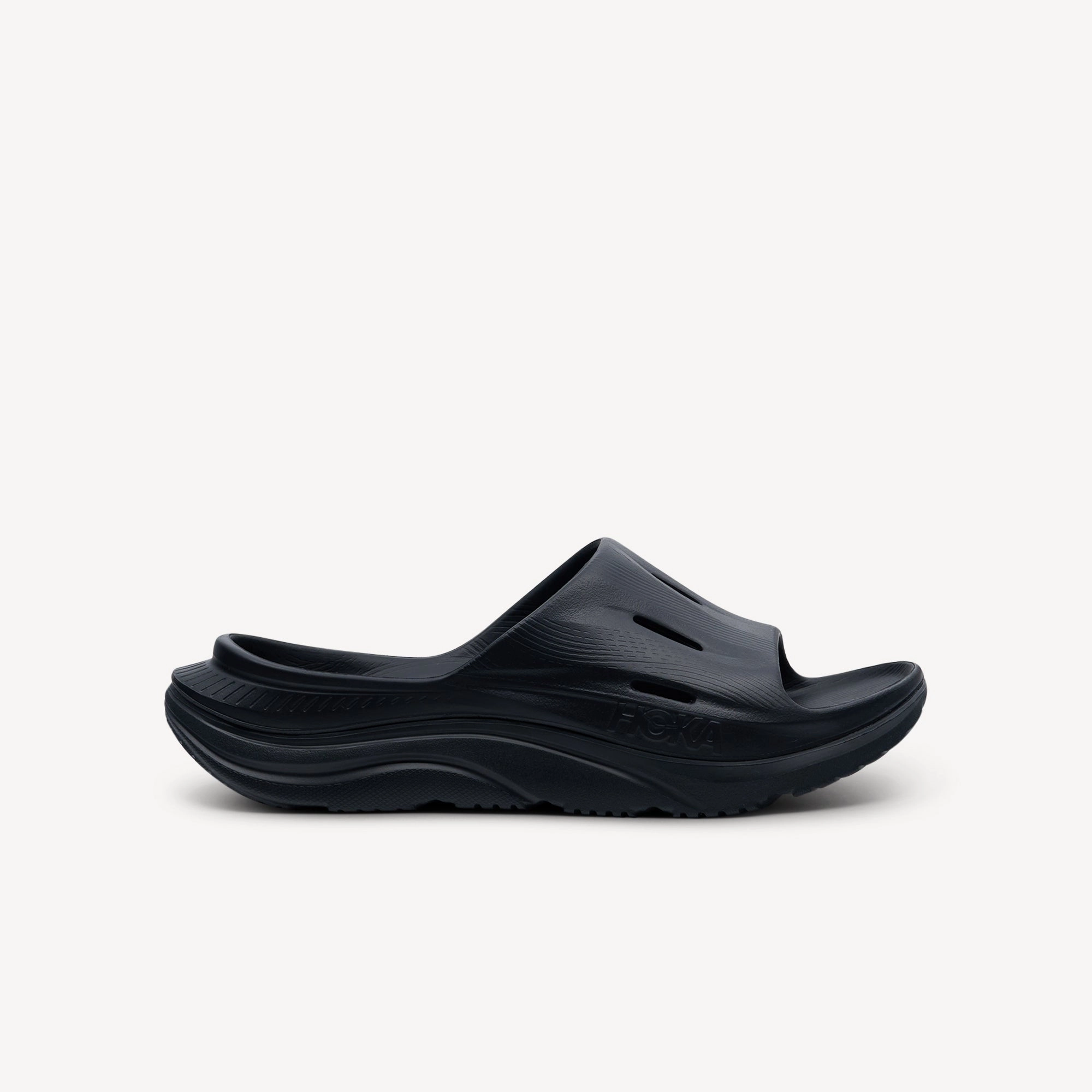 Hoka Ora Recovery Slide 3 Black / Black Unisex Comfort arch support