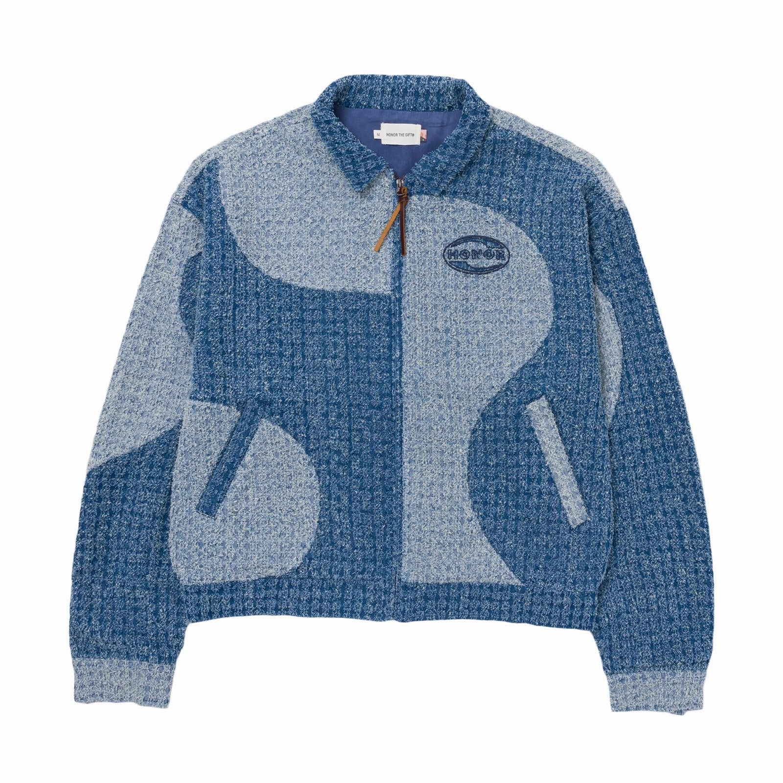 TearResistant Fabric ComfortWaistband Honor The Gift Groove Panel Jacket 'Blue'