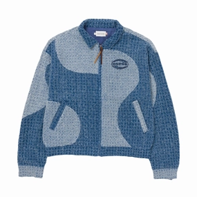 TearResistant Fabric ComfortWaistband Honor The Gift Groove Panel Jacket 'Blue'