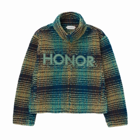 Honor The Gift Robinson Plaid Jacket 'Green' Colorfast Dye Relax Vibe