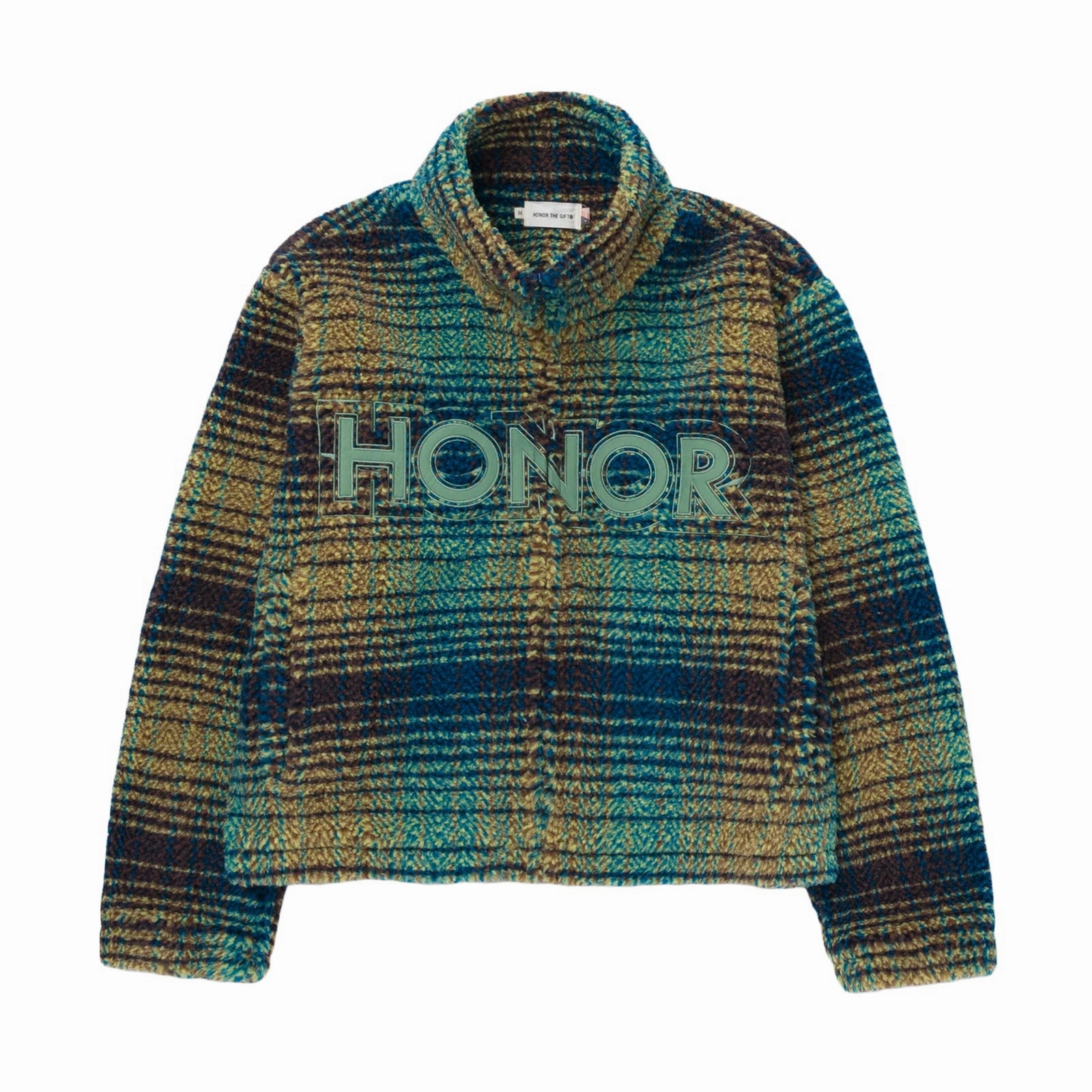 Honor The Gift Robinson Plaid Jacket 'Green' Colorfast Dye Relax Vibe