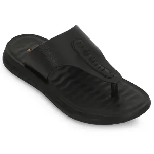 Healers Black Casual Slipper For Men GHD-82 By Liberty running on beach shoes