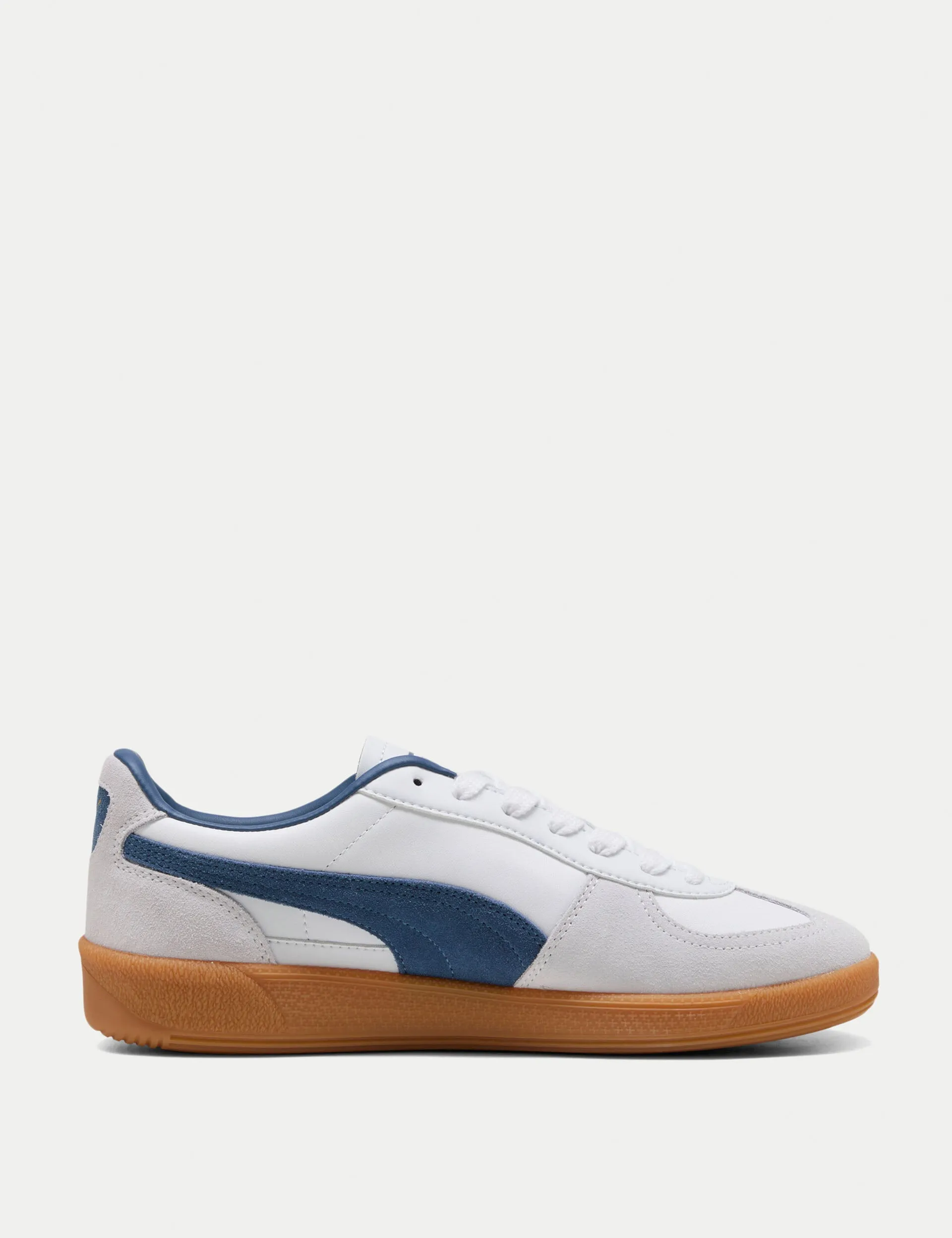 Foot Shaped Toe Box Palermo - White-Dark Indigo