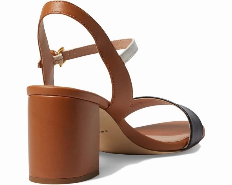 warm fleece Elegant Tunic Cole Haan Women's Josie Block Heel - Pecan/Ivory/Black