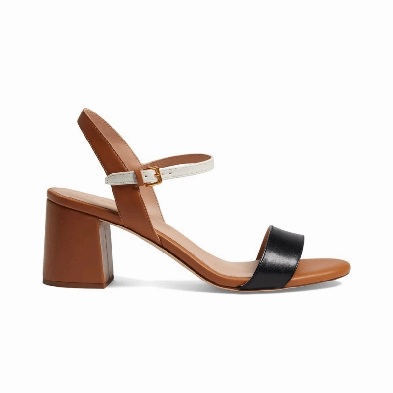Hidden pockets Cole Haan Women's Josie Block Heel - Pecan/Ivory/Black