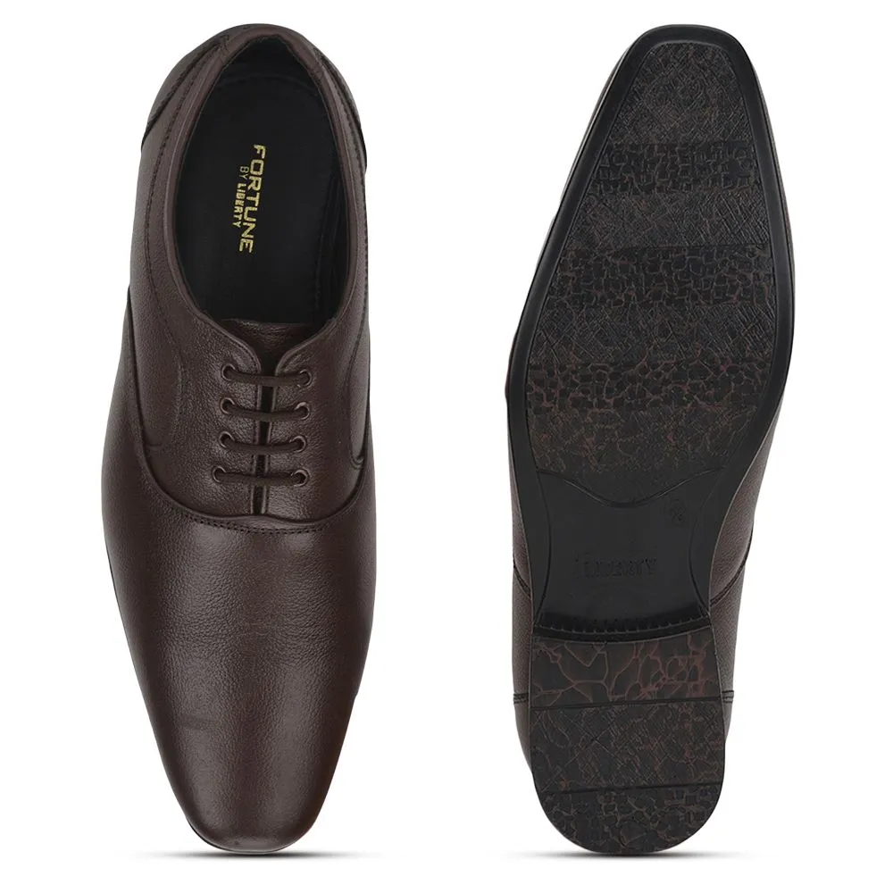 Fortune (Brown) Formal Lace Up Derby Shoes For Men Hll-1 By Liberty hilly - terrain running shoes