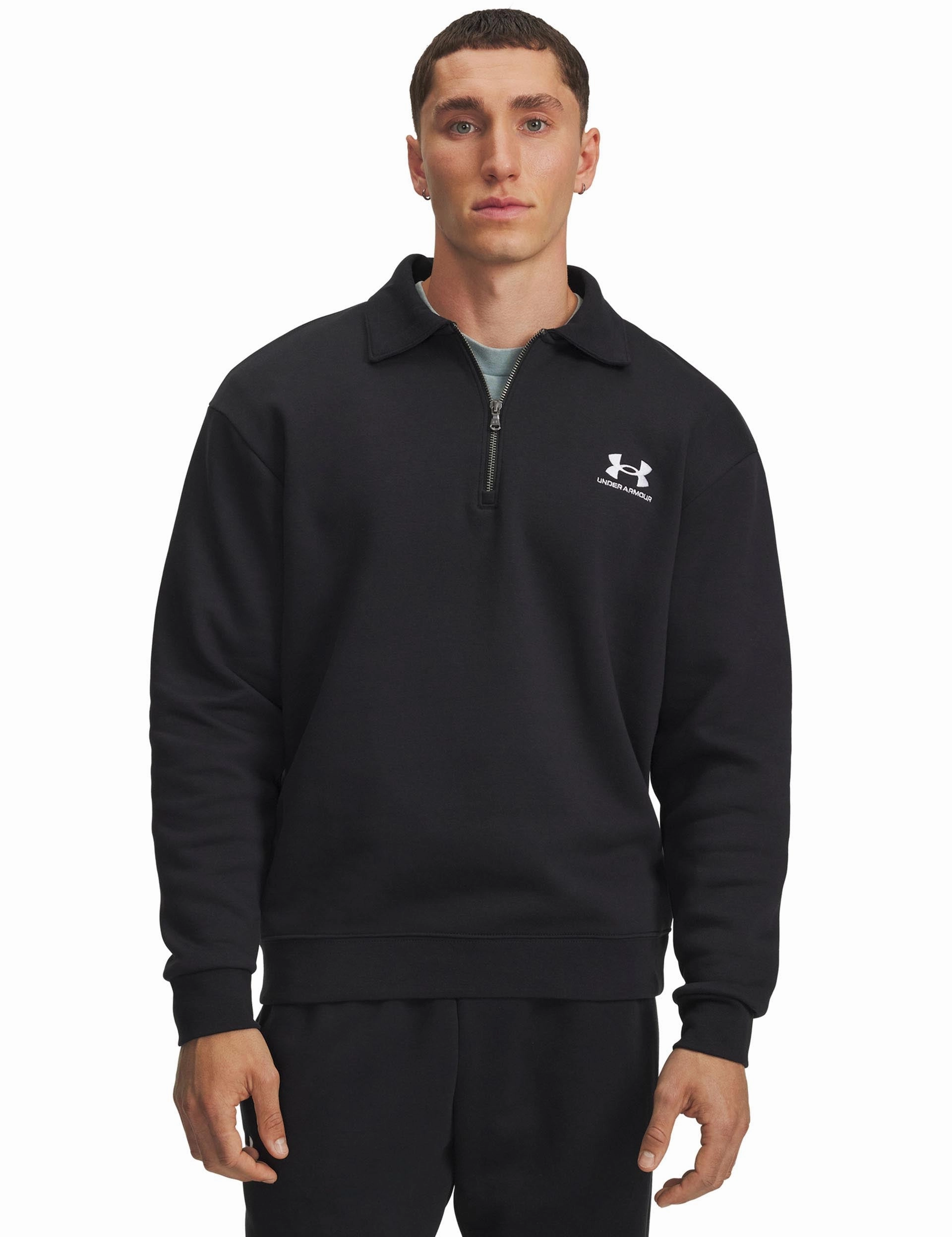 Icon Fleece 1/4 Zip - Black/Black Trendy Cut