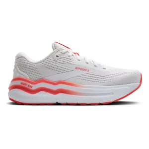 Brooks Ghost Max 2 - White - Hot Coral Stable Fit classic running shoes