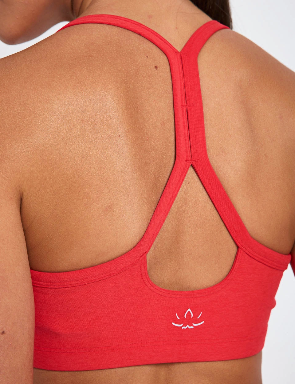 Reusable Spacedye Slim Racerback Bra - Candy Apple Red Heather