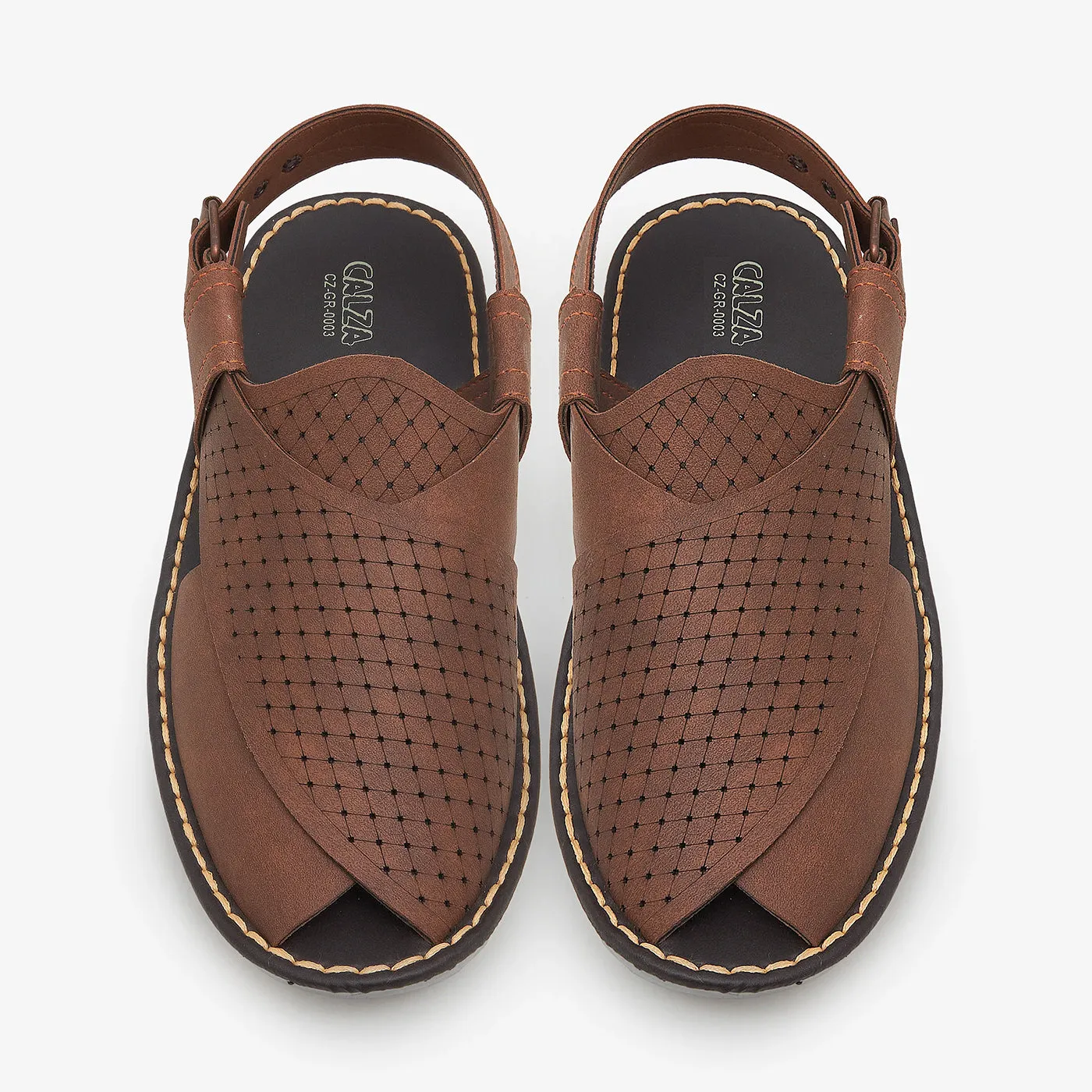 SlimFit Adaptive Lockdown Strap Sleek Peshawari Sandals for Men