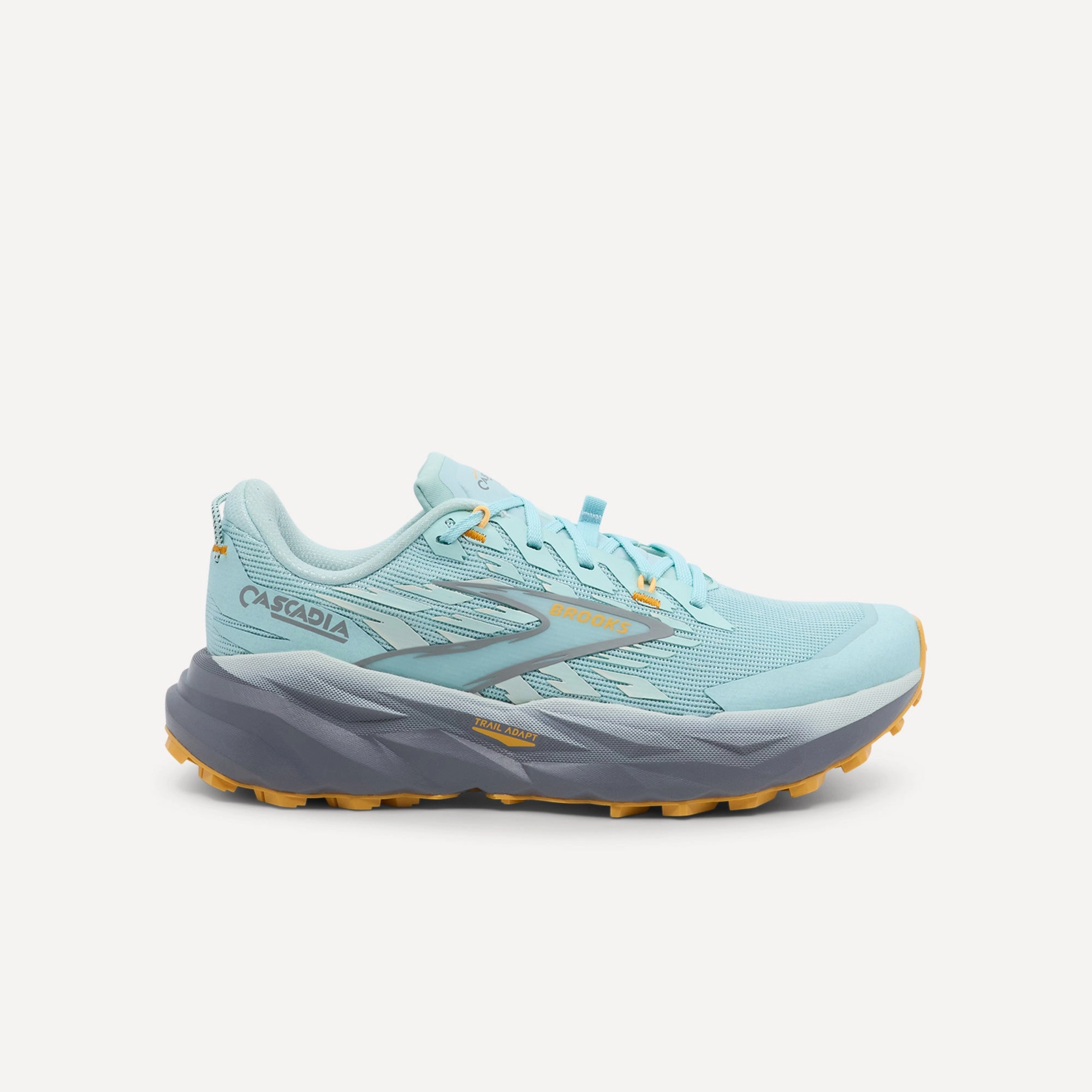 Brooks Cascadia 19 Clearwater / Primer Grey Womens running sock