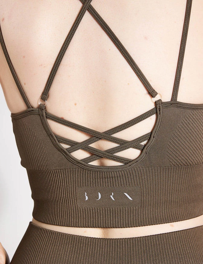 Stretchable India Seamless Bra - Walnut