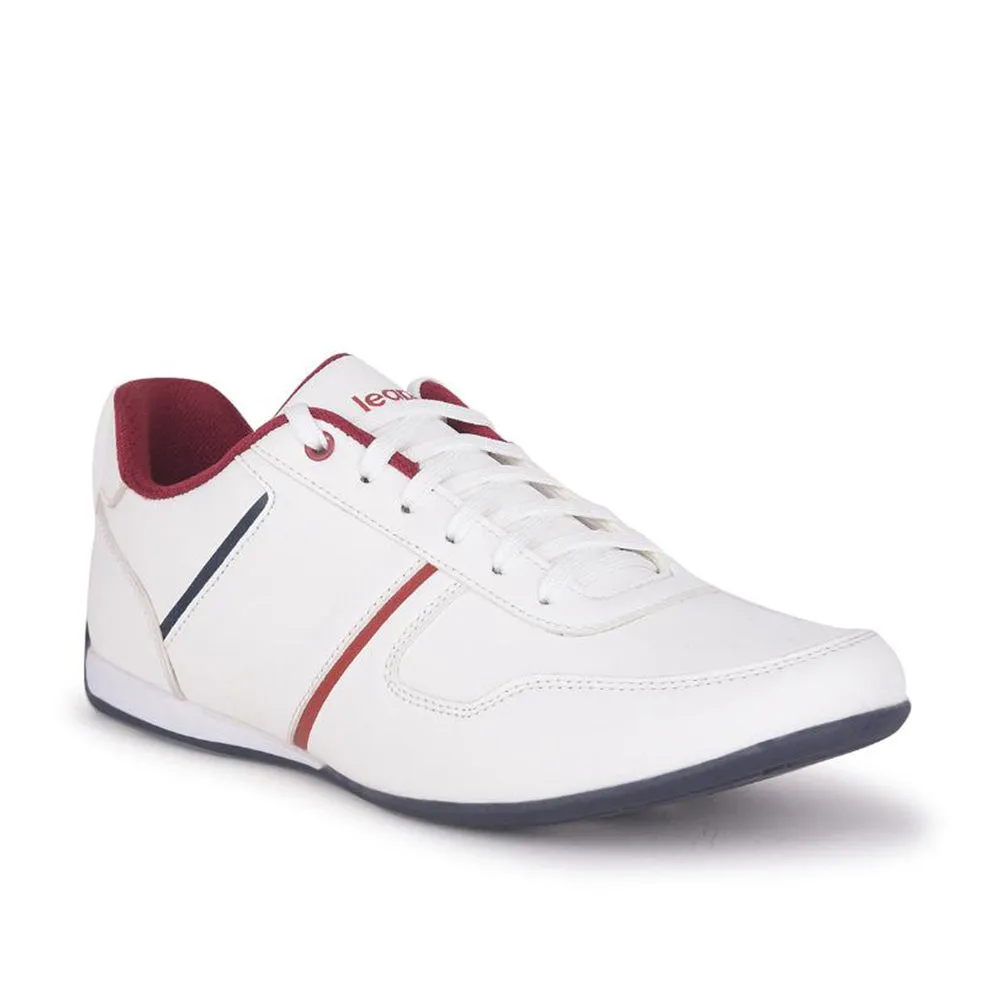Leap7x Casual White Sneakers For Men TORONTO By Liberty male athlete shoes