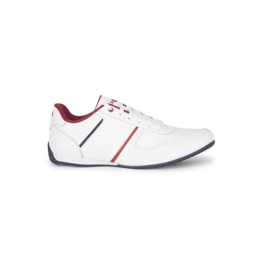 Leap7x Casual White Sneakers For Men TORONTO By Liberty Comfort Lock running for a way to stay happy