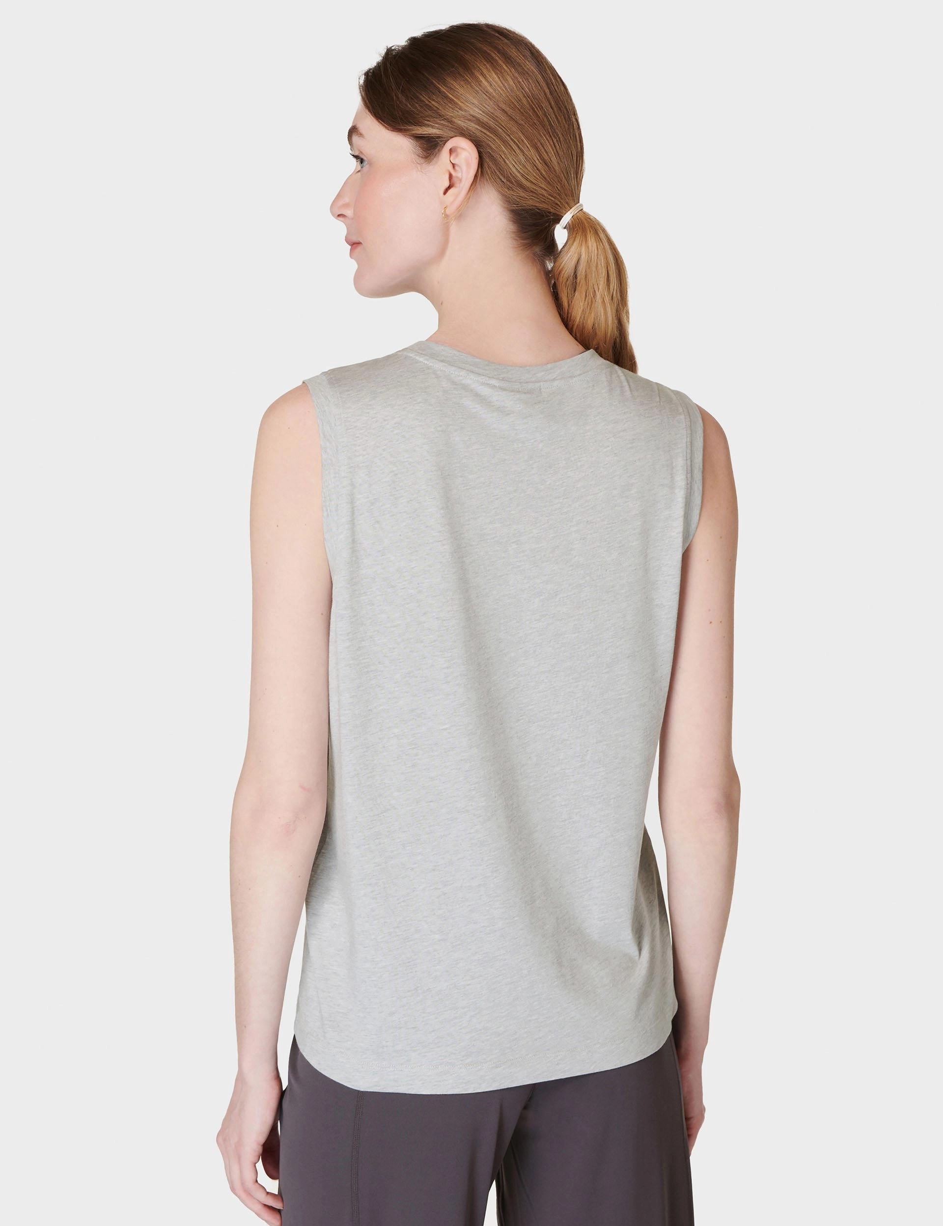 Reliable Essential Sleeveless Vest - Light Grey Marl